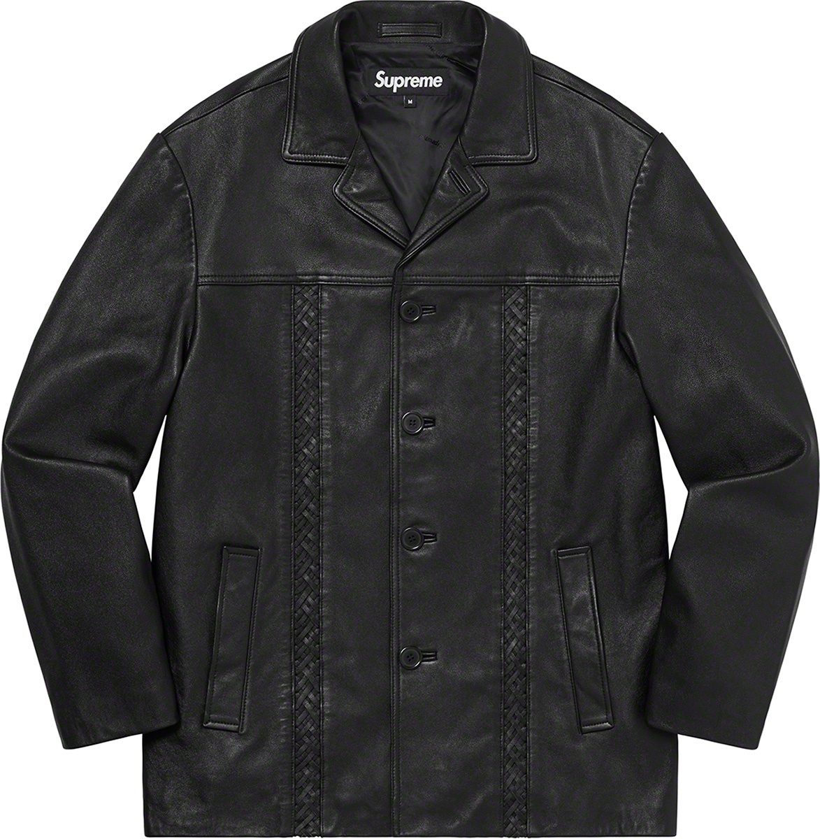 Braided Leather Overcoat view 7